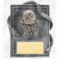 6" Wedge Resin Sculpture Award (Basketball)